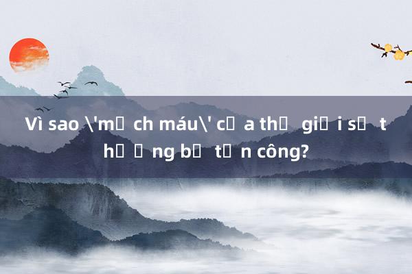 Vì sao 'mạch máu' của thế giới số thường bị tấn công?